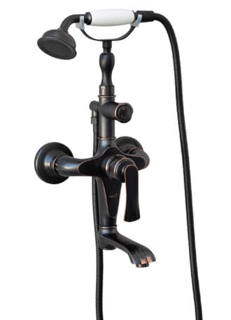 Sen tắm nóng lạnh bằng đồng màu đen Kanly GCS23B