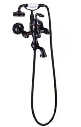 Sen tắm nóng lạnh bằng đồng màu đen Kanly GCS24B 