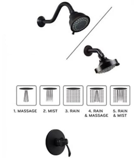 Sen tắm âm tường nóng lạnh bằng đồng Kanly GCS77B 