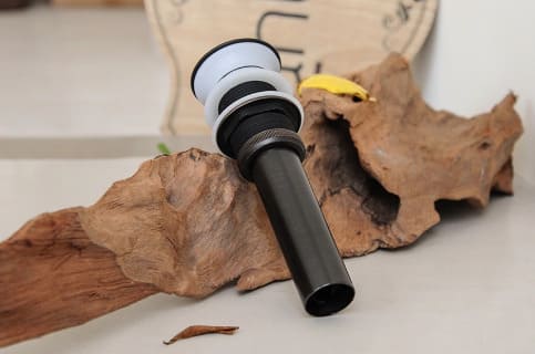 Đầu xả Nhấn Lavabo bằng đồng màu đen Kanly GCX01B