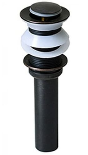 Đầu xả Nhấn Lavabo bằng đồng màu đen Kanly GCX01B