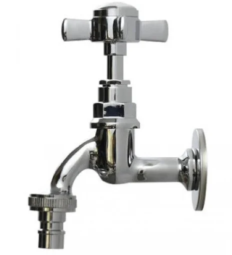 Vòi nước lạnh bằng đồng gắn tường mạ chrome Kanly CHT01 