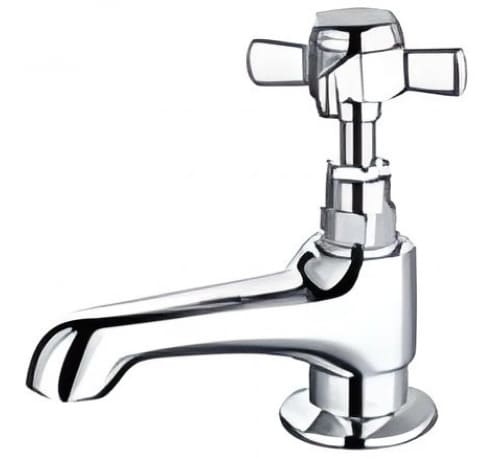 Vòi nước lạnh bằng đồng gắn tường mạ chrome Kanly CHV109 