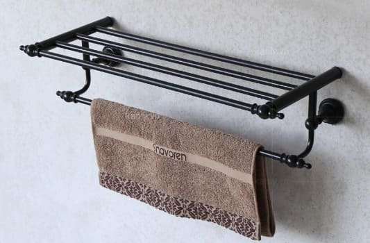 Thanh vắt khăn đôi bằng đồng màu đen Kanly GCK13B 