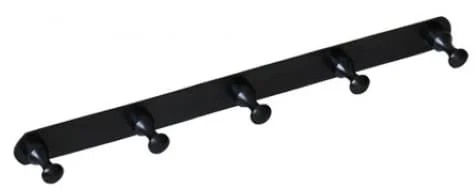 Móc treo áo bằng đồng 5 vấu màu đen Kanly GCK20B 
