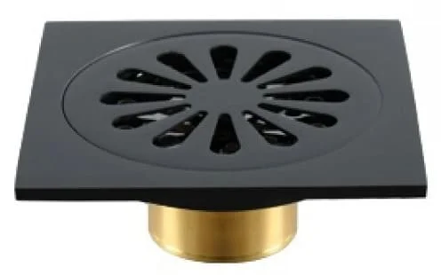 Phễu thoát sàn bằng đồng màu đen Kanly GCP13B 