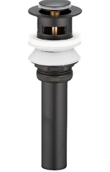 Đầu xả Nhấn Lavabo bằng đồng màu đen Kanly GCX02B