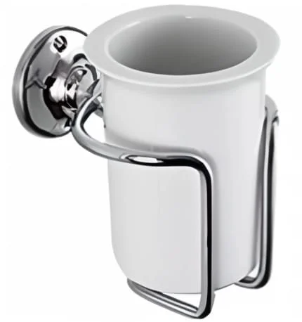 Giá để cốc đơn bằng đồng mạ chrome Kanly CHK08