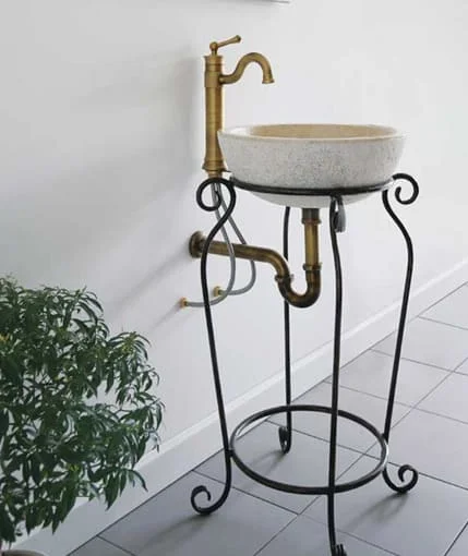 Chân kệ sắt đặt chậu lavabo Kanly FP10
