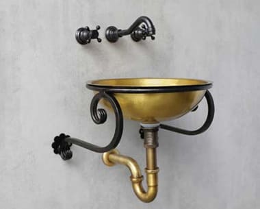 khung sắt đặt chậu lavabo treo tường Kanly FW01 
