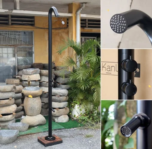 Sen cây tắm đứng nóng lạnh đặt sàn ngoài trời Kanly KLS9015B