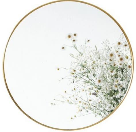 Gương soi tròn khung bằng đồng treo tường Kanly PK11.01