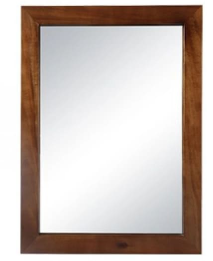 Gương soi tròn khung bằng gỗ treo tường Kanly PK21.02