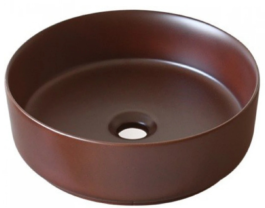 Chậu lavabo đặt bàn sứ tròn màu nâu Kanly SU521 