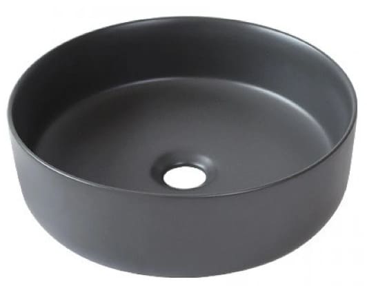 Chậu lavabo đặt bàn sứ tròn màu xám Kanly SU527