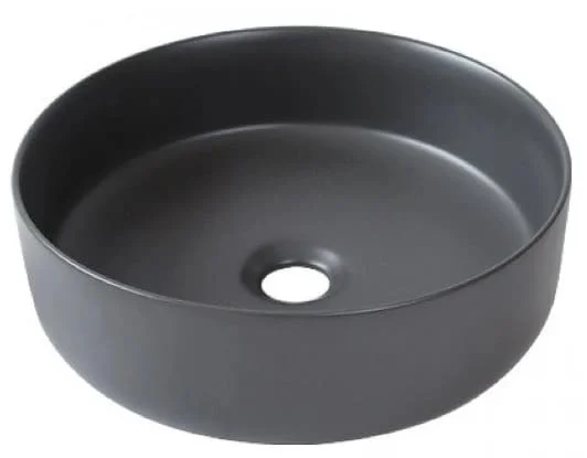 Chậu lavabo đặt bàn sứ tròn màu xám Kanly SU527