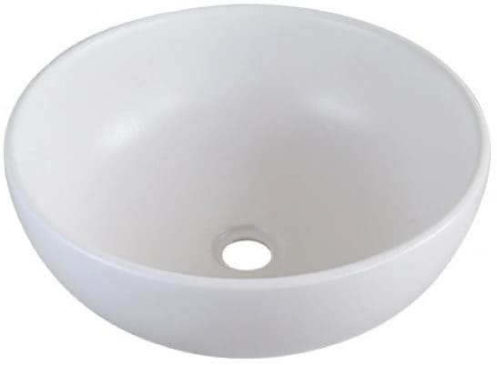 Chậu lavabo đặt bàn sứ tròn màu trắng Kanly SU513 