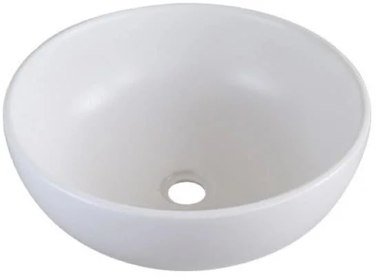 Chậu lavabo đặt bàn sứ tròn màu trắng Kanly SU513