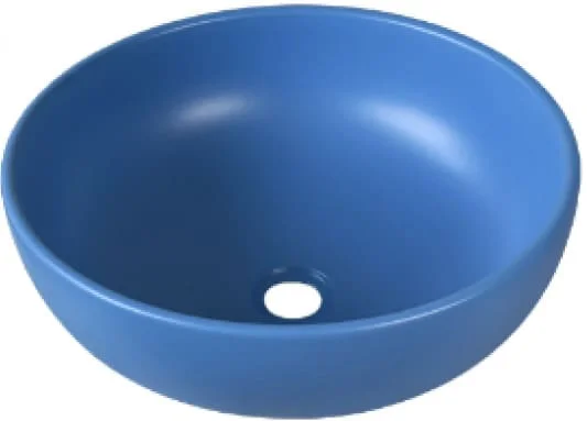 Chậu lavabo đặt bàn sứ tròn màu xanh dương Kanly SU515