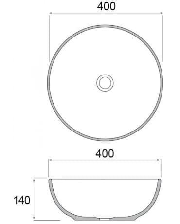 Chậu lavabo đặt bàn sứ tròn màu xanh lá Kanly SU519 