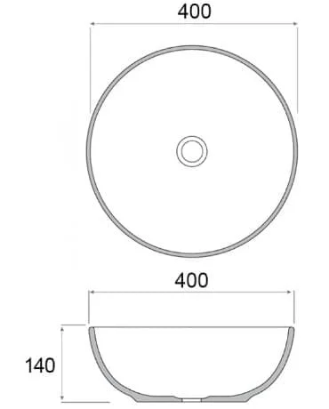 Chậu lavabo đặt bàn sứ tròn màu xanh lá Kanly SU519
