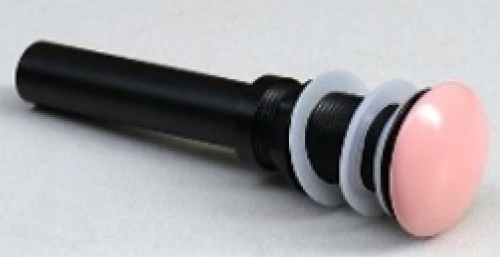 Đầu xả lavabo sứ màu hồng Kanly KLX10 