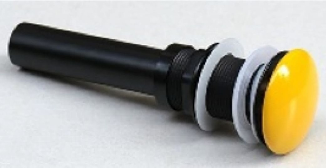 Đầu xả lavabo sứ màu vàng Kanly KLX14 