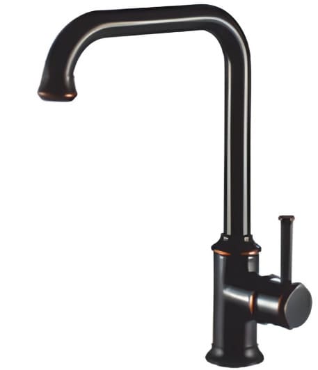 Vòi lavabo nóng lạnh màu đen thân cao Kanly GCC07B