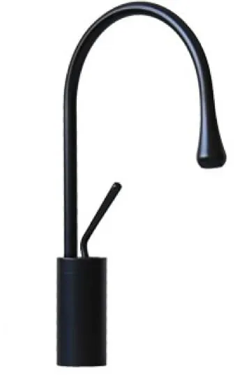 Vòi lavabo nóng lạnh màu đen thân cao Kanly GCC20B