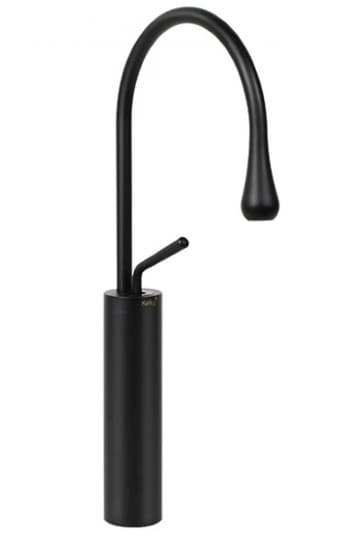 Vòi lavabo nóng lạnh màu đen thân cao Kanly GCC21B 