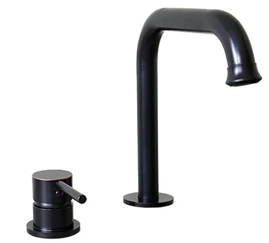 Vòi lavabo nóng lạnh màu đen âm bàn Kanly GCC40B 