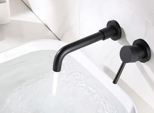 Vòi chậu lavabo nóng lạnh gắn tường Kanly GCT04B 