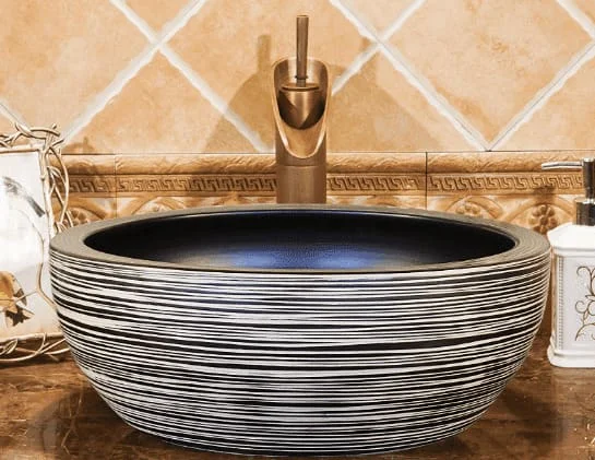 Chậu lavabo dương bàn sứ mỹ thuật Haduvico LVB039