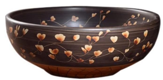 Chậu lavabo đặt bàn sứ mỹ thuật Haduvico LVB065