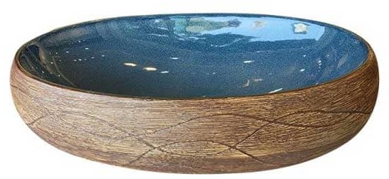 Chậu lavabo dương bàn sứ mỹ thuật Haduvico LVB003