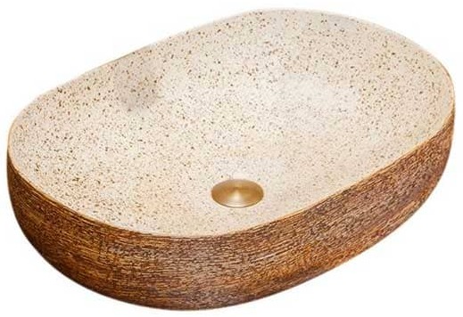 Chậu lavabo dương bàn sứ mỹ thuật Haduvico LVB004