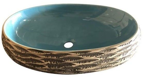 Chậu lavabo dương bàn sứ mỹ thuật Haduvico LVB005