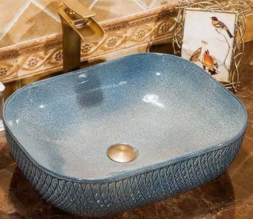 Chậu lavabo dương bàn sứ mỹ thuật Haduvico LVB009
