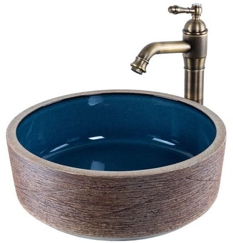 Chậu lavabo dương bàn sứ mỹ thuật Haduvico LVB018