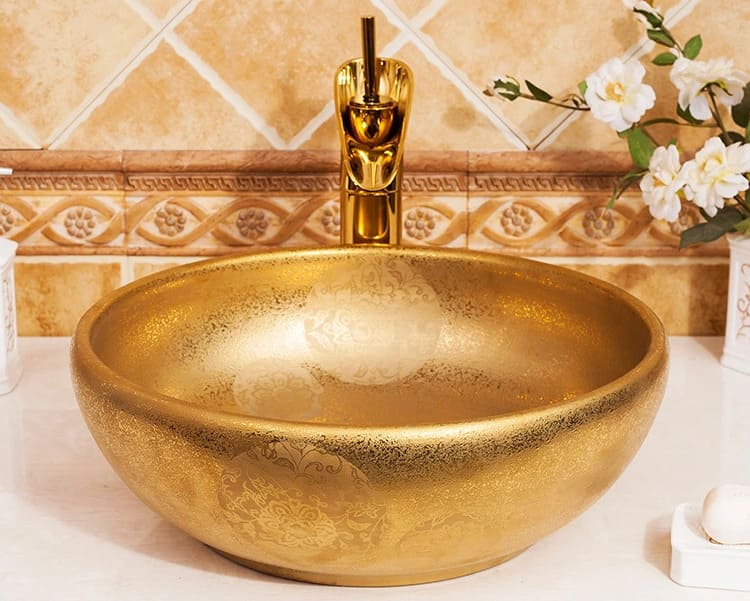 Chậu lavabo dương bàn sứ mỹ thuật Haduvico LVB020