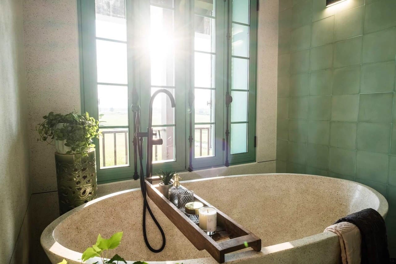 Sen bồn tắm đặt sàn Kanly biệt thự tại Khu vực Hương Sơn
