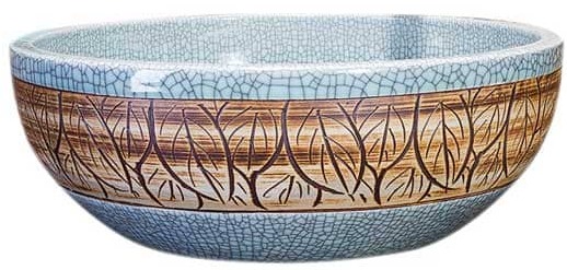 Chậu lavabo dương bàn sứ mỹ thuật Haduvico LVB002