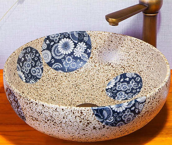 Chậu lavabo dương bàn sứ mỹ thuật Haduvico LVB042