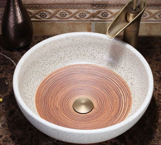 Chậu lavabo dương bàn sứ mỹ thuật Haduvico LVB046