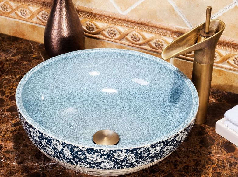 Chậu lavabo dương bàn sứ mỹ thuật Haduvico LVB047