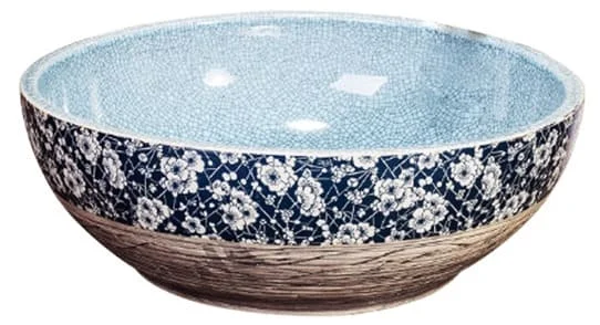Chậu lavabo dương bàn sứ mỹ thuật Haduvico LVB047
