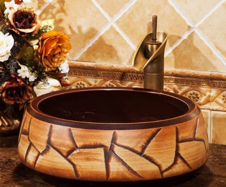 Chậu lavabo dương bàn sứ mỹ thuật Haduvico LVB048