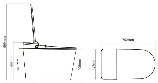 Bản vẽ kỹ thuật bồn cầu thông minh Aquatiz A60M