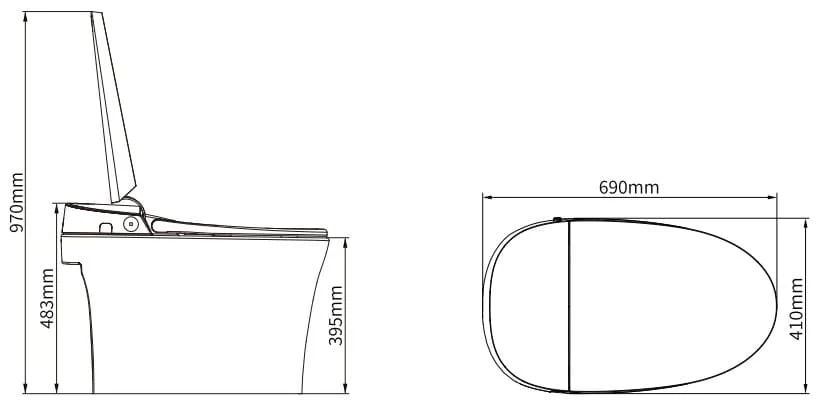Bản vẽ kỹ thuật bồn cầu tự động F67 Aquatiz