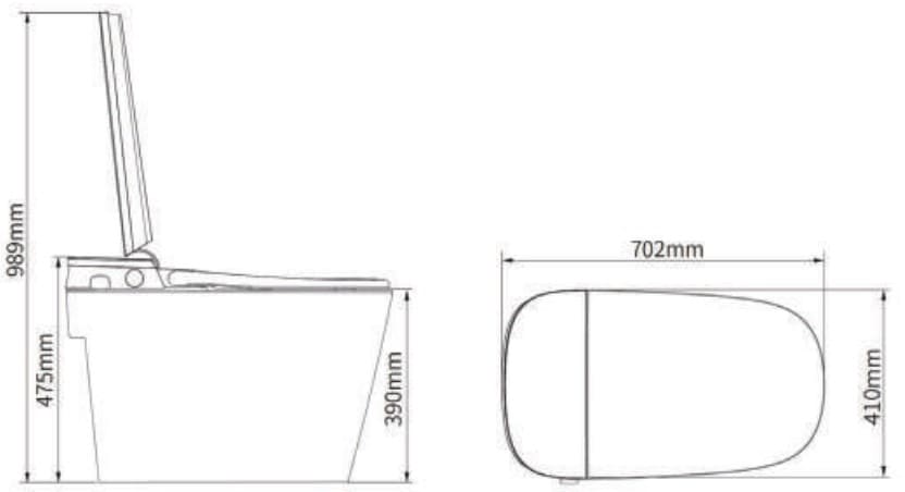 Bản vẽ kỹ thuật bồn cầu cảm ứng tự động H59-T Aquatiz
